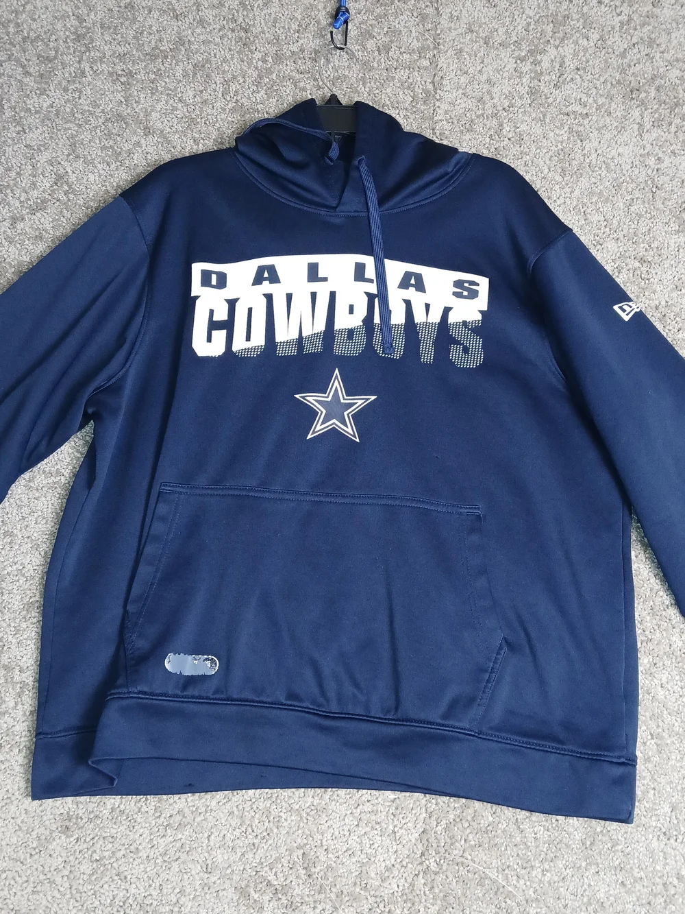 Dallas Cowboys Navy Blue Hoodie Sweatshirt for Men NFL Team Apparel - XL